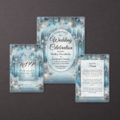 Glitterende Snowy Forest Wedding Bedankdoosjes (Personaliseer de collectie van deze zelfstandige maker.)