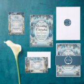 Elegant Stormy Blauwgroen retouradres Etiket (Personaliseer de collectie van deze zelfstandige maker.)