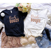 Glitzy - Roos Gold Bride + Boujee T-shirt