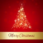 Elegant Ggloed Merry kerstboom Post-it® Notes