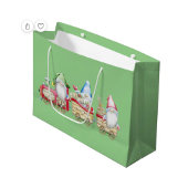 Gnomen Kerst Wrap Around Adresetiketten