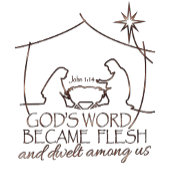 WORD WERD VLEES Johannes 1:14 Geboorte Kerstmis Mok