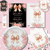 Roze Bow Baby shower Welkom Spandoek