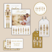 BLAUWE NOTENKRAKERS KERST BRIEFKAART