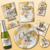 Gable Party (gouden en witte ballonnen) Bedankdoosjes