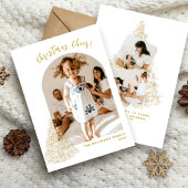 Gold Two-Afbeelding- kerstcadeautje Feestdagen Kaart