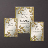 Elegante gouden decoratieve bloemengunstbox bedankdoosjes (Personaliseer de collectie van deze zelfstandige maker.)