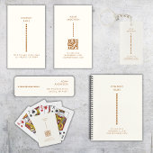 Gouden stippen Minimalistische Eenvoudige Qr-code  Notitieboek