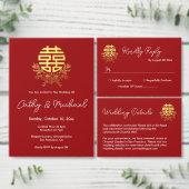 Cirkel dubbel geluk bloem bruiloft achtergrond wandkleed (Personaliseer de collectie van deze zelfstandige maker.)