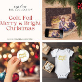 Gouden Tekst Vrolijk en Helder Kerstmis Romper