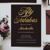 Gouden Glitter 50 en Uitstekende Moderne 50ste Ver Ronde Sticker