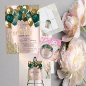 Gouden Glitter Drips Ballonnen Roos Goud Sweet 16 Ronde Button 3,2 Cm