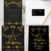 Gouden Glitter Vrolijk Kerstfeest, Kerstman Pen