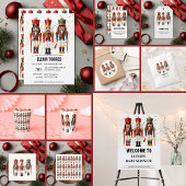 Gouden Glitter Rood & Blauw Notenkraker Baby showe Bedankzakje