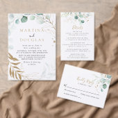 Het gouden Groene Eucalyptusprogramma voor het Wed Programmakaart (Personaliseer de collectie van deze zelfstandige maker.)