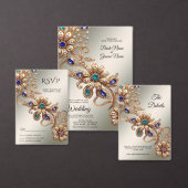 Elegant gouden juweel Bloemen Papieren beker (Personaliseer de collectie van deze zelfstandige maker.)