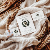 Gold Laurel Tooth Graduation Party Kaart