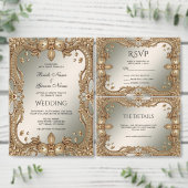 Goud  Lijst bedankkaart (Personaliseer de collectie van deze zelfstandige maker.)