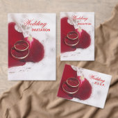 Gold Rings Roos Petals Wedding Servet (Personaliseer de collectie van deze zelfstandige maker.)
