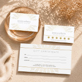 Elegant Beauty Gold Sunburst Sticker