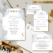 Elegant Celestial Theme Unplugged Ceremony Sign Poster