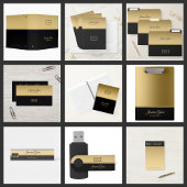 Stijlvol zwart en goud post-it® notes