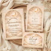 Golden Constellation Quinceañera Kaart