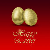 Golden paaseieren - Favor Box Gable Bedankdoosjes