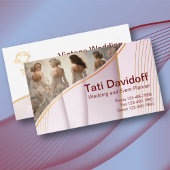 Golden Lila Vintage Bruiloft Accessoires Salon Flyer