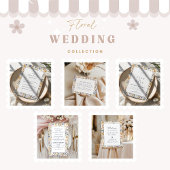Golden Meadow Wildflower Wedding Kaart