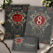 Gouden momenten van liefde. menu