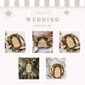 Golden Moonlit Baroque Wedding Bedankkaart