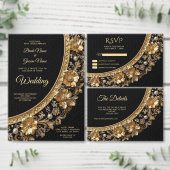 Gouden Sierlijke Bloemen Planner (Personaliseer de collectie van deze zelfstandige maker.)
