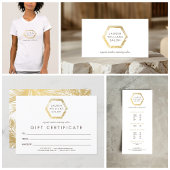 Golden Palms Spray Tanning Salon Logo on White Raamsticker