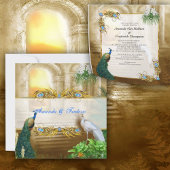 Golden Royal Peacock Temple Trouwdromen Kaart