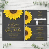 crustisch bruiloft voor zonnebloemkarton kaart (Personaliseer de collectie van deze zelfstandige maker.)