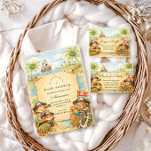 Golden Treasure Pirate Baby Shower Servet