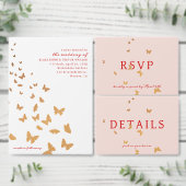 GOUDEN VLINDERS BRUILOFT SERVET (Personaliseer de collectie van deze zelfstandige maker.)