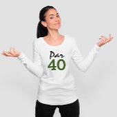 Golf 40th Birthday to golfer met golfvlag Spandoek