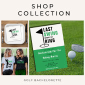 Laatste schommel voor de Ring Golf Bachelorette Pa Sparkling Wijnetiket