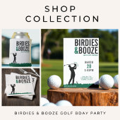 Birdies & Booze Volwassen Golf Verjaardagsfeest Blikjeskoeler