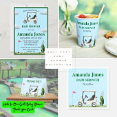 Gat in een Baby shower Bedankkaart