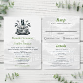 Golf bruiden bruiloft informatiekaartje (Personaliseer de collectie van deze zelfstandige maker.)