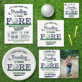 Golf PAR-T-SHIRT 4e verjaardag Kartonnen Onderzetters