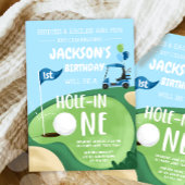 Golf Par-T-shirt Hole in One Boy Birthday Blue Wel Poster