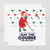 Golf Merry Kerstmis met kerstman