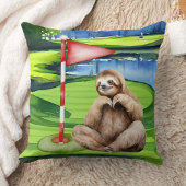 Golf Sloth Golfer op groen gras Bedankkaart