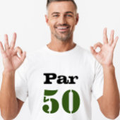 Golf 50th Birthday met nummer 50 T-shirt