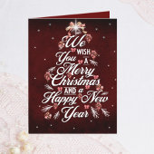 Gingerbrood Man met Blauwe en Groene Boom Kaart