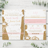 Prachtig - Gouden Roze UITNODIGING 1 (Personaliseer de collectie van deze zelfstandige maker.)